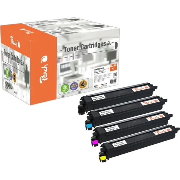 Peach Toner Spar Pack PT1364 (kompatibel zu Brother TN-248XL)