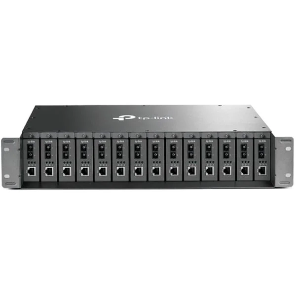 TP-Link TL-MC1400, Gehäuse (grau, 2 HE, Retail)
