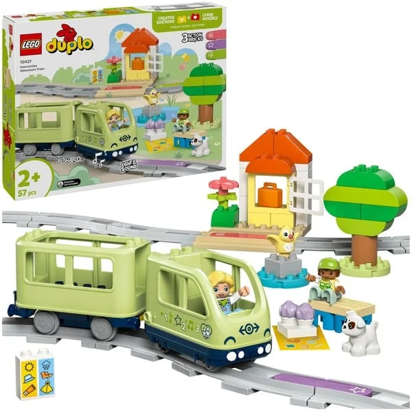 LEGO 10427 DUPLO Town Interaktive Abenteuer-Eisenbahn, Konstruktionsspielzeug