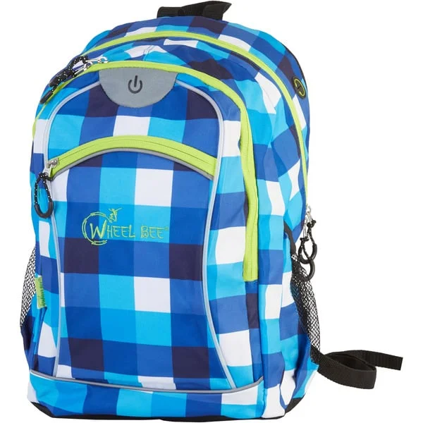 Schildkröt Wheel Bee Night Vision , Rucksack (blau/weiß, LED, 30 Liter)
