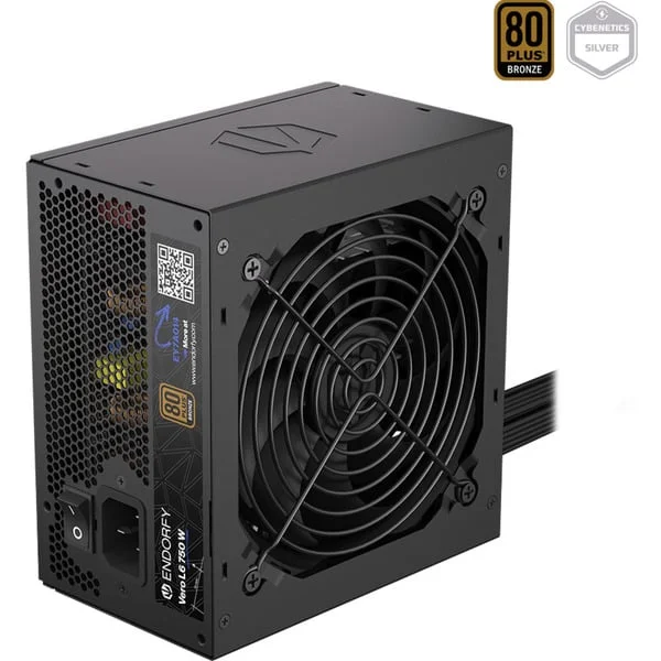 ENDORFY Vero L6 750 W, PC-Netzteil (schwarz, 1x 12-Pin High Power GPU, 2x PCIe, 750 Watt)