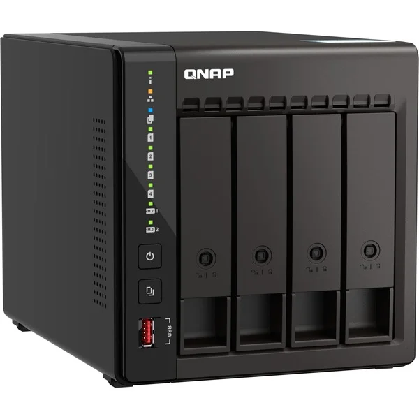 QNAP TS-453E-8G, NAS (schwarz)