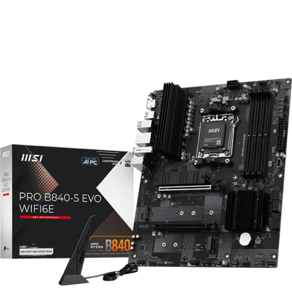 MSI PRO B840-S EVO WIFI6E, Mainboard (schwarz/silber)