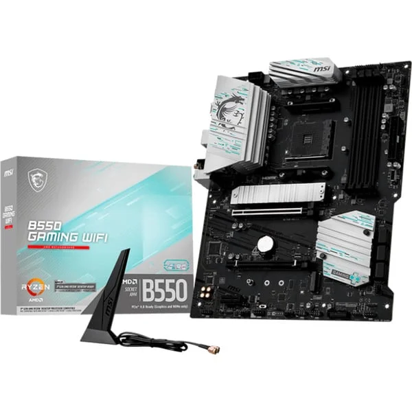 MSI B550 GAMING WIFI, Mainboard (schwarz/silber)