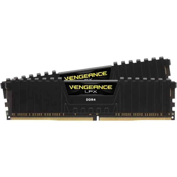 Corsair DIMM 16 GB DDR4-2666 (2x 8 GB) Dual-Kit, Arbeitsspeicher (schwarz, CMK16GX4M2A2666C16, Vengeance LPX, INTEL XMP)