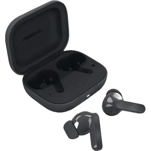 Motorola moto buds Bass Dark Shadow, Kopfhörer (schwarz, ANC, Hi-Res Audio)