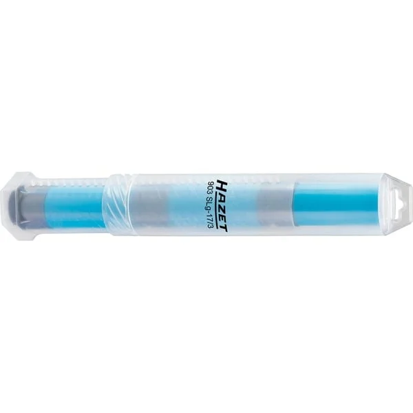 Hazet Steckschlüssel 903SLG-17/3, 1/2", 3 Stück (blau, mit farbiger Hülse, für Alu-Felgen, 17mm)