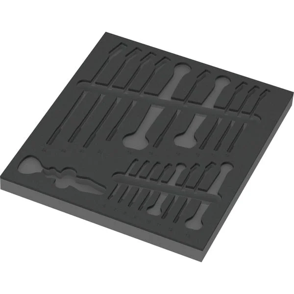 Wera 9831 Schaumstoffeinlage für 6003 Joker Set 1, leer (schwarz/grau, für Tool Rebel Werkstattwagen)