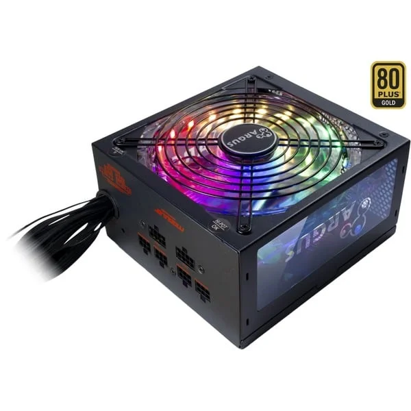 Inter-Tech Argus RGB-650W CM II, PC-Netzteil (schwarz, 2x PCIe, Kabelmanagement, 650 Watt)