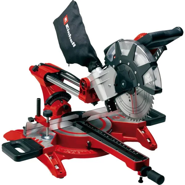 EINHELL Zug-Kapp-und Gehrungssäge TC-SM 2534/1 Dual, Kapp- und Gehrungssäge (rot/schwarz, 2.100 Watt)