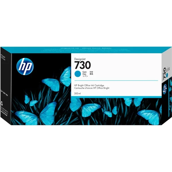 HP Tinte DesignJet Nr. 730 cyan (P2V68A)
