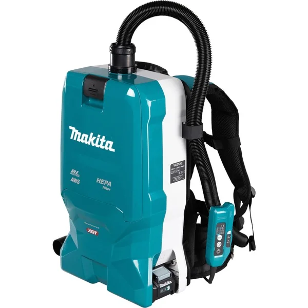 Makita Akku-Rucksackstaubsauger VC012GZ01, Bodenstaubsauger (blau, ohne Akku und Ladegerät)
