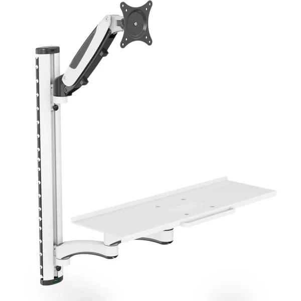 Digitus Arbeitsplatz (Monitor, Tastatur, Maus) Wandmontage, Befestigung/Montage (weiß/schwarz)