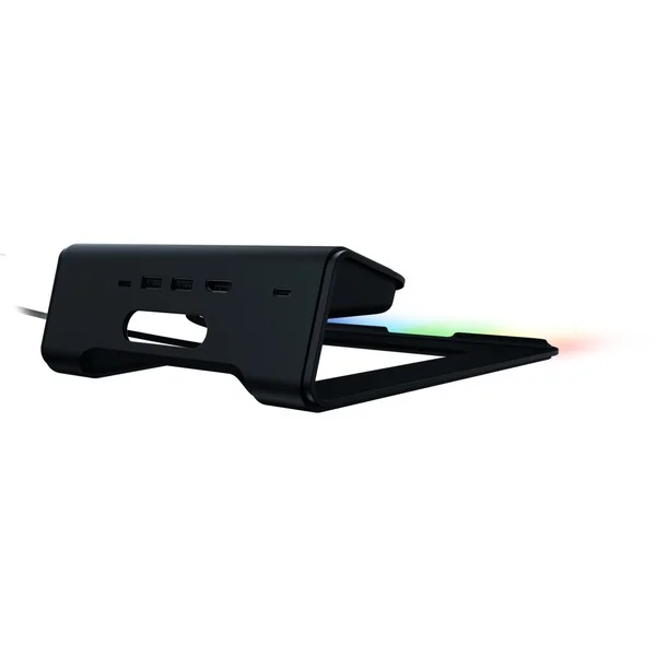 Razer Laptop Stand Chroma V2, Ablage (schwarz, USB-C, USB-A, HDMI)