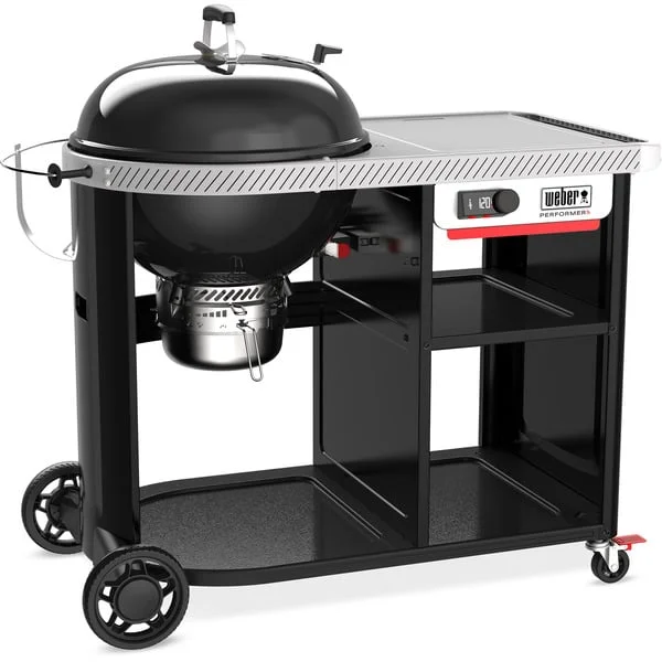 Weber Holzkohlegrill Performer Premium Smart (schwarz/silber, Ø 57cm)