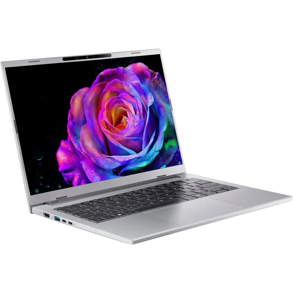 Acer Aspire 14 AI OLED (NX.JNZEG.00E), Notebook (silber, AMD Ryzen AI 7 350, AMD Radeon 860M, 32 GB LPDDR5X, 1 TB (1 TB SSD), Windows 11 Home)