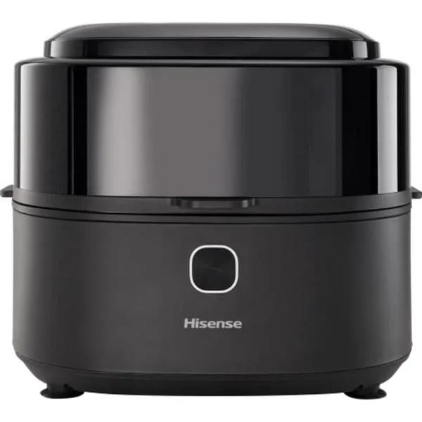Hisense Heißluftfritteuse HAF1350DR (schwarz, 1.350 Watt, Korb 6,7 Liter, mit Sichtfenster)