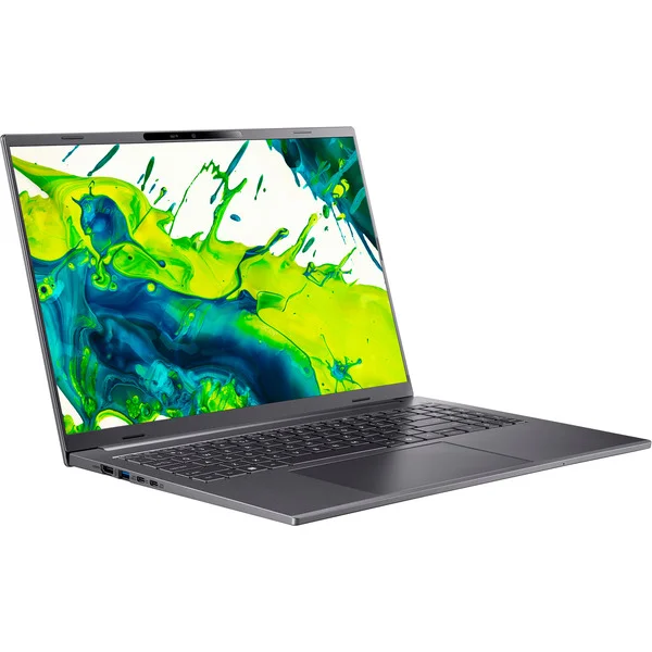 Acer Aspire 16 AI (A16-11M-X8TY), Notebook (grau, Qualcomm Snapdragon X X1-26-100, Qualcomm Adreno GPU, 32 GB LPDDR5X, 512 GB (512 GB SSD), Windows 11 Home)