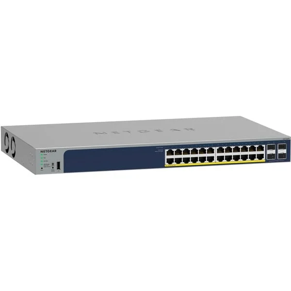 Netgear GS728TP, Switch (grau, 190W PoE Budget)