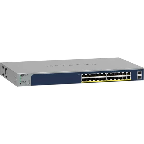 Netgear GS724TP, Switch (blau, 190W PoE Budget)