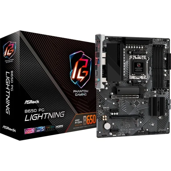 ASRock B650 PG LIGHTNING, Mainboard (schwarz/grau)