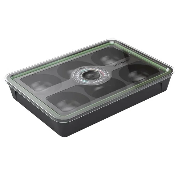 Gozney Pizzaballen-Box, Behälter (schwarz/transparent, mit Deckelthermometer)