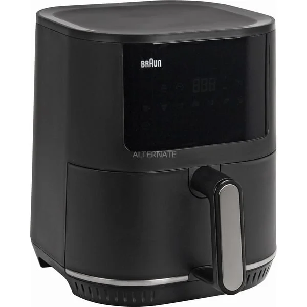 Braun Heißluftfritteuse MultiFry 5 HF5030 (schwarz/silber, 1.700 Watt, Korb 6,0 Liter)