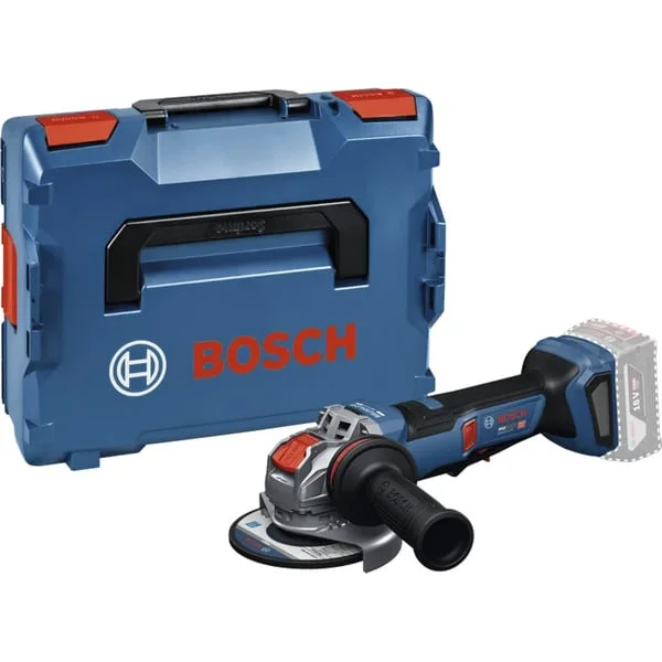 Bosch Professional Akku-Winkelschleifer GWS 18V-11PS Professional solo, 18Volt (blau/schwarz, ohne Akku und Ladegerät, Zusatzhandgriff, in L-BOXX)