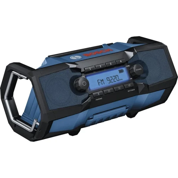 Bosch Professional HEAVY DUTY GPB18V-3C Professional, Baustellenradio (blau/schwarz, UKW, Bluetooth, Ohne Akku und Ladegerät)