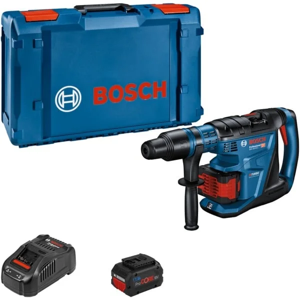 Bosch Professional PRO Akku-Bohrhammer BITURBO GBH 18V-40 C Professional, 18Volt (blau/schwarz, 2x Akku ProCORE18V 5,5Ah, in XL-BOXX)