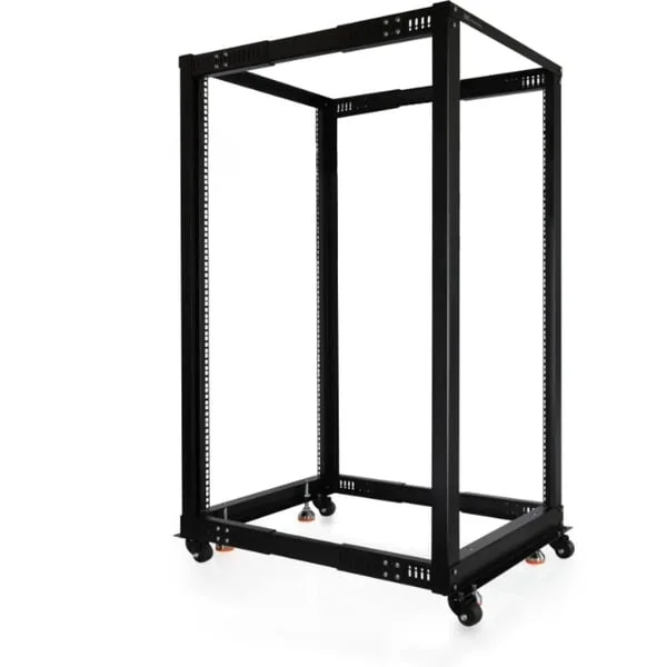 Alphacool ES 19" Open Frame Serverrack , Rack, Server-Gehäuse (schwarz, 25 Höheneinheiten)
