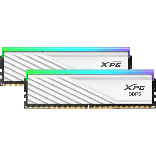 ADATA DIMM 64 GB DDR5-6000 (2x 32 GB) Dual-Kit, Arbeitsspeicher (weiß, AX5U6000C2832G-DTLABRWH, XPG Lancer Blade RGB, INTEL XMP, AMD EXPO)