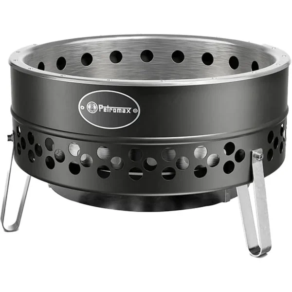 Petromax Feuerschale Tyropit Black Edition, Feuerstelle (schwarz/edelstahl, Ø 57cm)