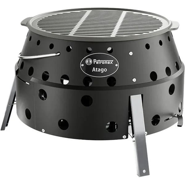 Petromax Holzkohlegrill Atago Black Edition (schwarz/edelstahl, Ø 34cm)