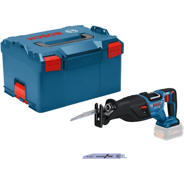Bosch Professional PRO Akku-Säbelsäge BITURBO GSA 18V-28 Professional solo (blau/schwarz, ohne Akku und Ladegerät, in L-BOXX)