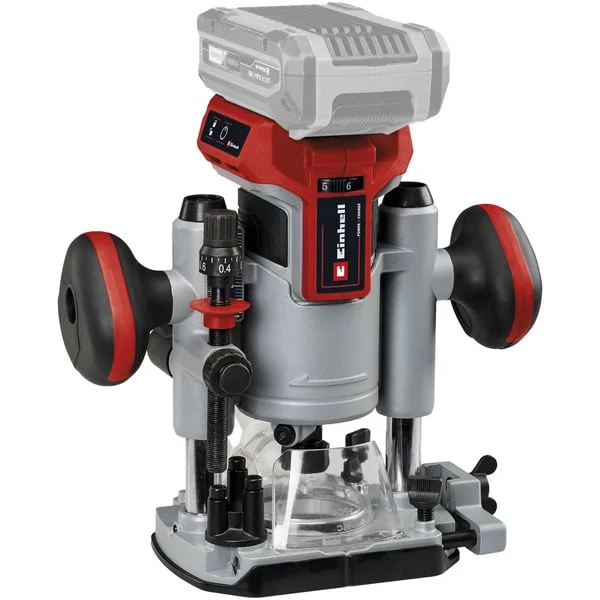 EINHELL Professional Akku-Oberfräse und -Kantenfräse TP-RO 18 Set Li BL - Solo (rot, ohne Akku und Ladegerät)