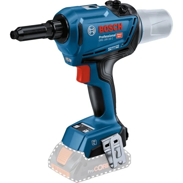 Bosch Professional Akku-Nietpistole GRG 18V-16 C Professional solo, 18Volt (blau/schwarz, ohne Akku und Ladegerät)