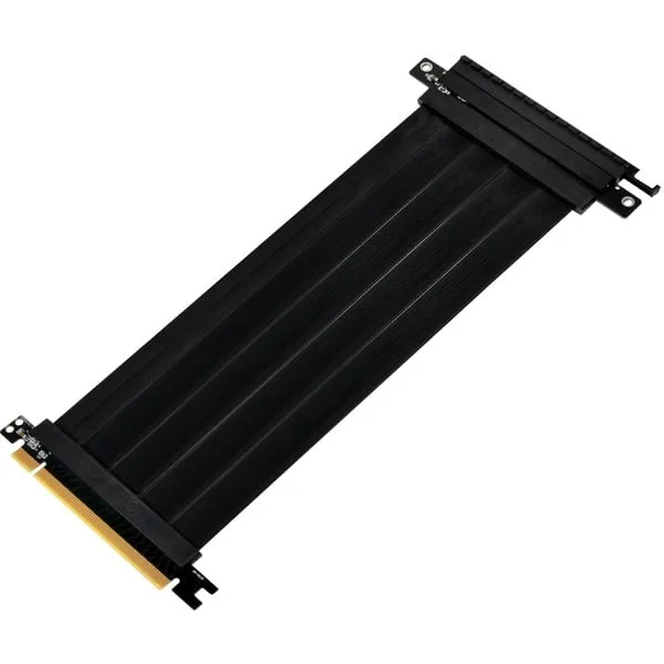 SilverStone PCIe-x16-Riser-Flachbandkabel RC03 (schwarz, für das Gehäuse PIO)