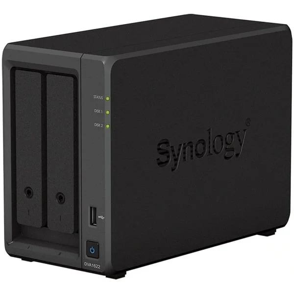 Synology NVR DVA1622, Netzwerk-Videorekorder (schwarz, 2Bay)