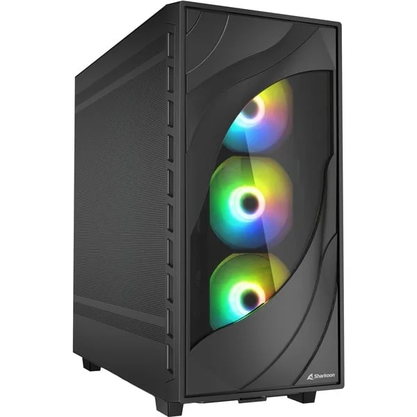 Sharkoon Rebel C80M RGB, Tower-Gehäuse (schwarz)