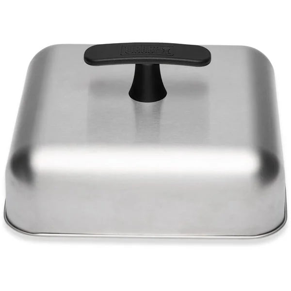 Weber Schmelzkuppel für Grillplatten, Deckel (edelstahl/schwarz, Garhaube)