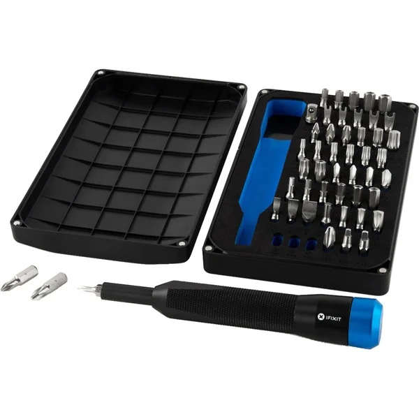 iFixit Mahi Precision Bit Set, Bit-Satz (schwarz/blau, 49-teilig)