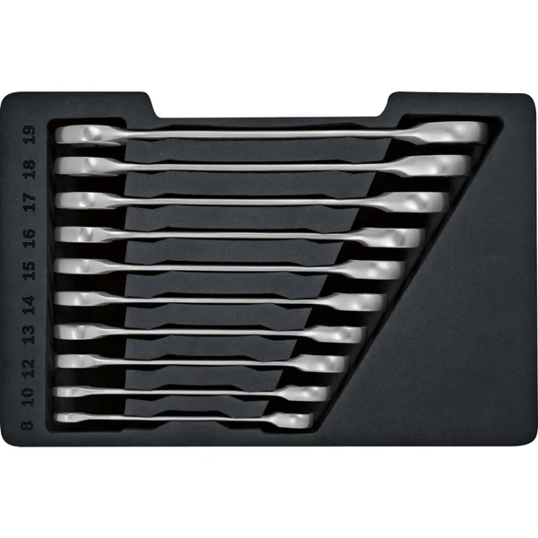 Bosch Professional Ringmaul-Ratschenschlüssel-Set, 10-teilig, Schraubenschlüssel
