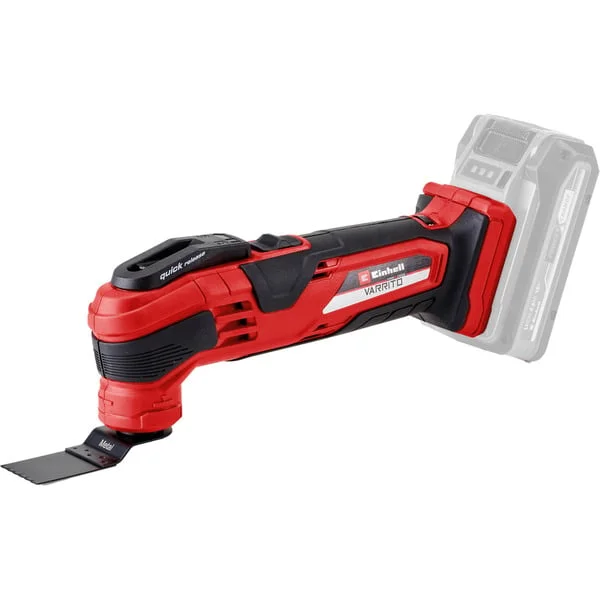 EINHELL Power X-Change Akku-Multifunktions-Werkzeug VARRITO, 18Volt (rot/schwarz, ohne Akku und Ladegerät, inkl. Zubehör)