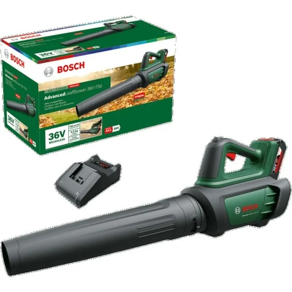 Bosch Heimwerken & Garten Akku-Laubbläser Advanced LeafBlower 36V-750 Solo, 36Volt (grün/schwarz, ohne Akku und Ladegerät, 36V POWER FOR ALL)