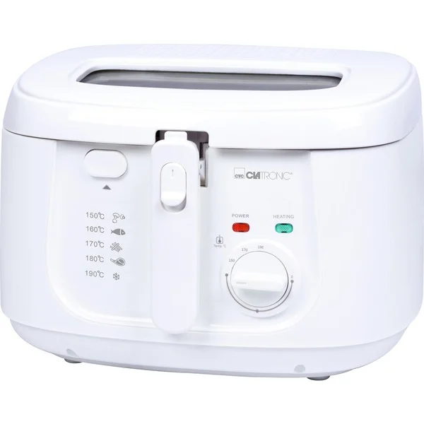 Clatronic Fritteuse FR 3771 (weiß, 1.800 Watt, Ölbehälter 2,5 Liter)
