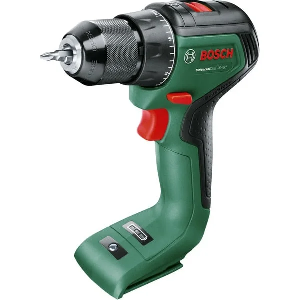 Bosch Heimwerken & Garten Akku-Bohrschrauber UniversalDrill 18V-60 (grün/schwarz, ohne Akku und Ladegerät, POWER FOR ALL ALLIANCE)