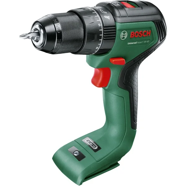 Bosch Heimwerken & Garten Akku-Schlagbohrschrauber UniversalImpact 18V-60 BARETOOL (grün/schwarz, ohne Akku und Ladegerät, POWER FOR ALL ALLIANCE)