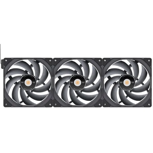 Thermaltake TOUGHFAN EX14 Pro High Static Pressure PC Cooling Fan – Swappable Edition, Gehäuselüfter (schwarz, 3-Fan Pack, 140 mm)