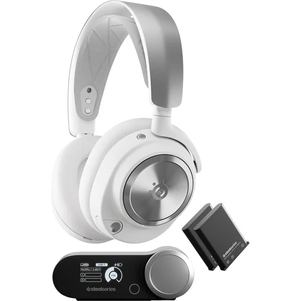SteelSeries Arctis Nova Pro Wireless, Gaming-Headset (weiß, ANC, USB-C, Klinke)